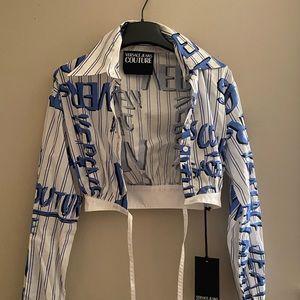 Versace White and Blue Shirt